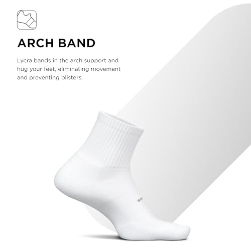 Feetures High Performance Max Cushion Quarter Tall Sock for Women & Men - Moisture-Wicking Athletic Socks3