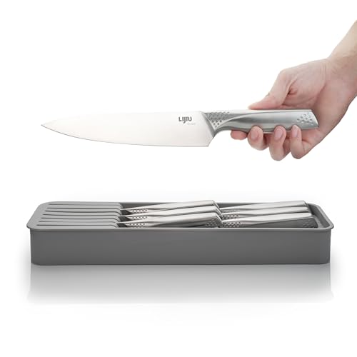 LI JIU Kitchen Knife Set 6 Pcs & Horizontally Knives