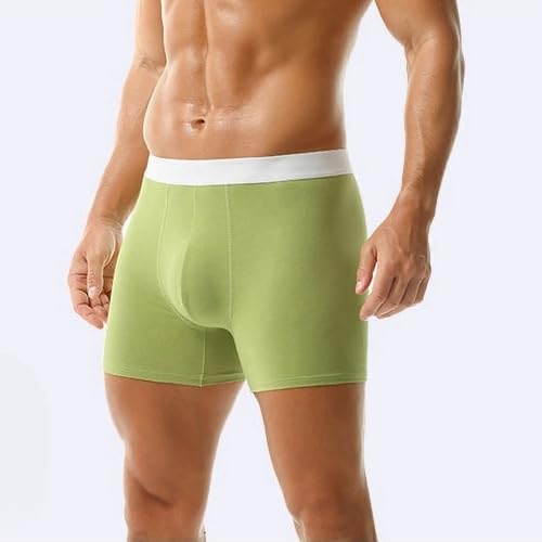 Colorful Men’s Boxer Briefs Tagless Men's Underwear Cotton Underwear for Men Pack2