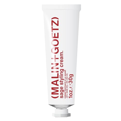 Malin + Goetz Sage Styling Cream, Anti Frizz Hair Product For All Hair Types & Textures, Lightweight Frizz Control & Shine, Hair Styling Cream, Vegan & Cruelty Free