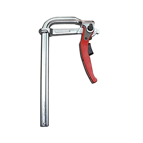 X-BAOFU, 1pc HS Tools Heavy Duty Steel Ratcheting F Clamp Bar Quick Release For MFT Guide Rail System Woodworking 300KG Clamping Pressure (Size : 80x500mmx1pc)