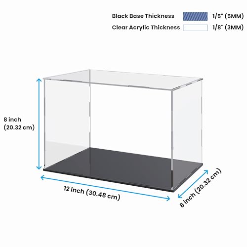 Image of Acrylic Display Case with Ball Stand for Full Size Soccers, Versatile Clear Acrylic Display Box for Sport Souvenirs Showcase