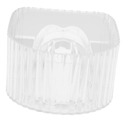 WRITWAA Cuenco Para Remojar Uñas y Manos Transparente, Recipiente Acrílico Duradero Para Manicura Profesional y Hogar, Tamaño Mediano, Uso En Salón De Belleza Uñas