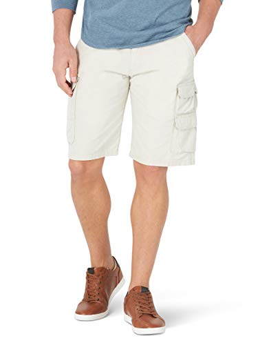 Wrangler Authentics Men's Stretch Twill Cargo Shorts, Pelican, 40