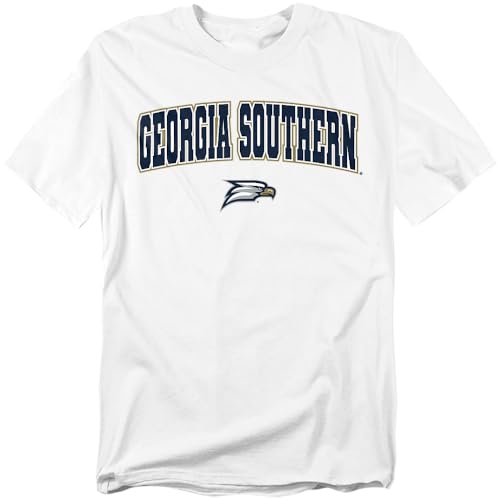LOGOVISION Georgia Southern University Arch Logo Secondary Unisex Adult T Shirt White Large