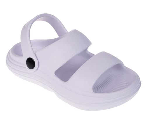 Image of Foamwalk Girl's EVA Slides Fisherman, Buckle Clogs Kids Cloud Slides - Slip On Sandals for Girls Toddler /Little Kid /Big Kid