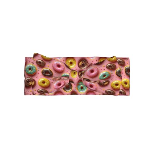 Pink Donut Cute Print Baby Girl Bows Headbands Baby Girls Newborn Headbands Infant Toddlers 0-6 Months