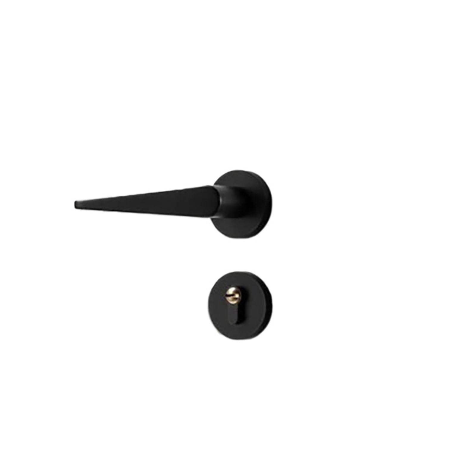 NYRXRYTCA Minimalist Door Lock for Bedroom American Silent Room Door Lock Bathroom Solid Wood Door Handle Household Lock(Yahei)