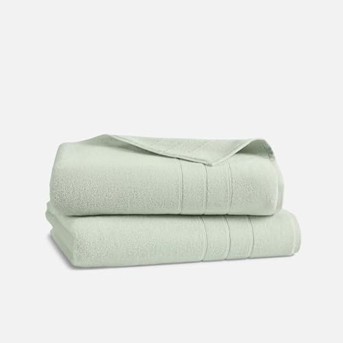 Brooklinen Super-Plush Turkish Cotton Bath Sheets Set of 2 Cotton, 820 GSM, Highly Absorbent, Machine Washable, Perfect for Home & Bathroom (40