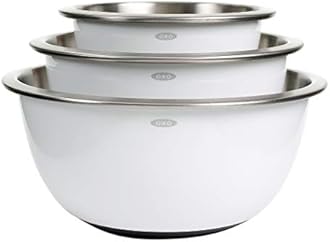 OXO Good Grips 3-Piece Stainless-Steel Mixing Bowl Set