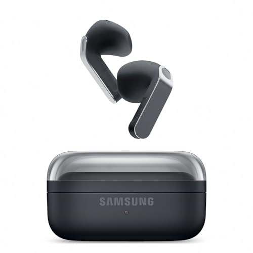 Samsung Galaxy Buds4 Kabellose Bluetooth-Kopfhörer 1-Weg-Lautsprecher Geräuschunterdrückung per Adaptive Noise Cancelling In-Ear-Ohrhörer mit 360 Audio AI Agent mit Sprachsteuerung Black