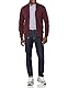 Amazon Essentials Herren Lässiges langärmeliges Popeline-Hemd Normale Passform, Blau Purpur Vichy-Muster, XXL