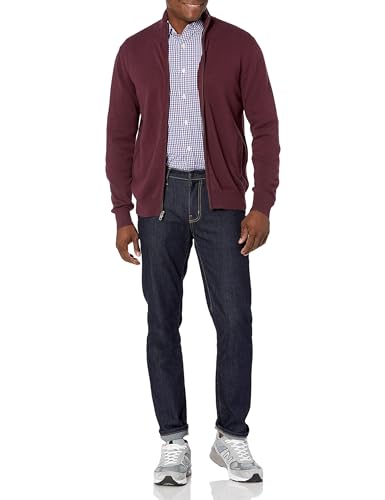 Image of Amazon Essentials Men's Regular-Fit Long-Sleeve Casual Poplin Shirt, Button Front, Business Casual, Collared