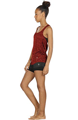 Image of icyzone Women's Open Back Workout Athletic Yoga Tank Tops with Built in Bra