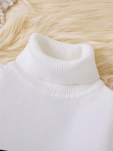 Basic Turtleneck Pullover Sweater | Slim Fit Knitwear with Stretch Collar and Ribbed Trim | Casual or Layered Look4