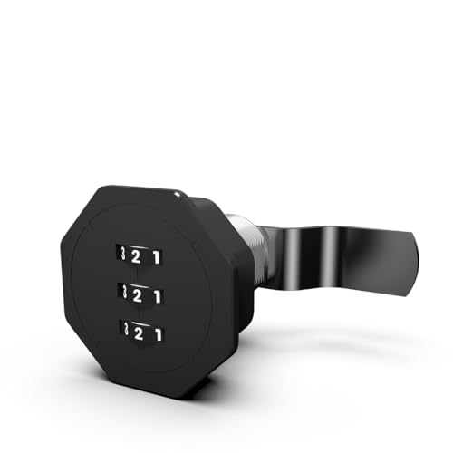 Image of Link Combination Drawer Lock 3 -Digit - Keyless Cabinet Lock for Furniture, Lockers & Storage | Durable Steel | Customizable Code, Secure & Convenient Furniture Fitting | 2 Years Warranty