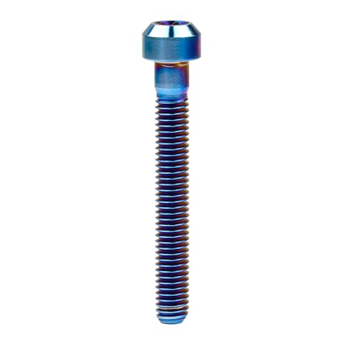 Image of Titanium Torx Square Head M6 x 10 15 20 25 30 35 40 45 50 60 65 70 80mm Screw Pack of 5 (Burn Blue, M6x45mm)