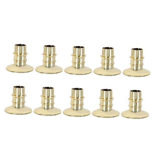 Yardenfun 10 Pcs Candlestick Accessories Candle Holders Plastic Candle Holder Candlesticks Decor Tea Light Holder Desktop Candle Stand Plastic Candleholder Candle Stick Hollow Out Europe