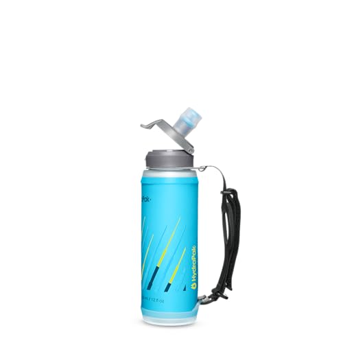 HydraPak SkyFlask Speed - Collapsible Handheld Running Water Bottle (350ml) - Adjustable Strap, Lightweight, Spill-Proof Cap - Thumbnail 2