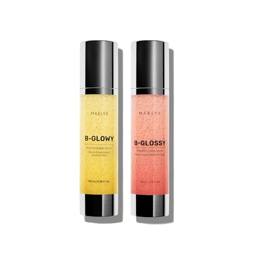 MAËLYS Smooth & Radiant Body Duo - B-GLOWY Brightening Body Serum - B-GLOSSY Smoothing Body Serum - Body Care Set