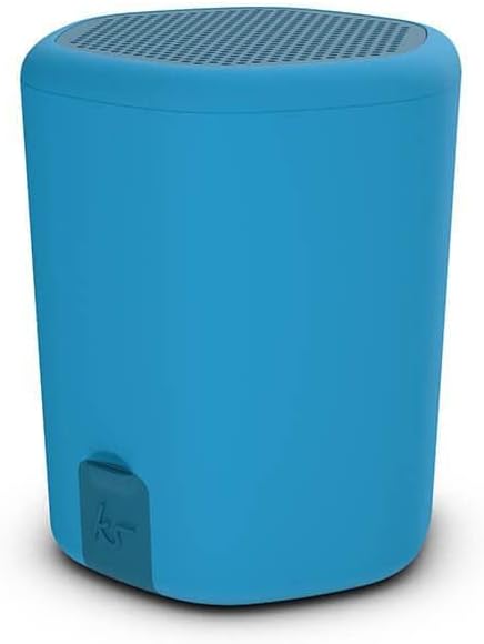 KitSound Hive2o Waterproof Bluetooth Portable Wireless Speaker with Call Handling Function, Blue