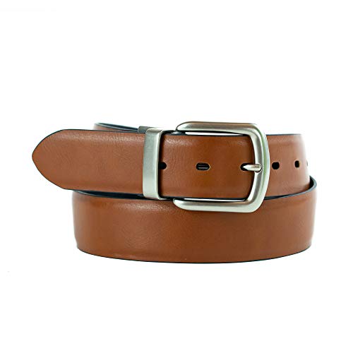 Image of Levi's Leather Men's Levis 40Mm Reversible Belt With Brushed Silver Buckle