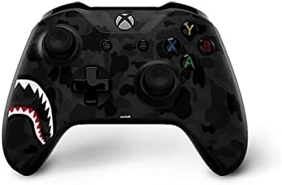 Skinit Decal Gaming Skin Compatible with Xbox One X Controller - Officially Licensed Skinit Originally Designed Shark Teeth Grey Street Camo Design