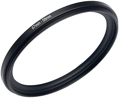 67mm to 58mm Step-Down Rings Filter Adapter for All Brands UV ND CPL Metal Step-Down Rings Adapter Filter