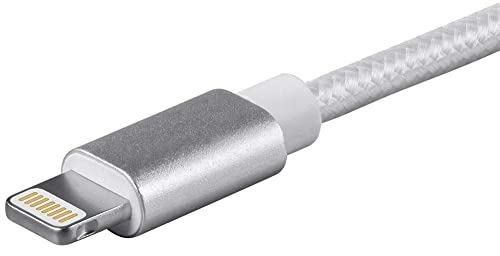 Monoprice Apple Mfi Certified Lightning To Usb Charge & Sync Cable - 1.5 Feet - White Compatible With Iphone X 8 8 Plus 7 7 Plus 6S 6 Se 5S, Ipad, Pro, Air 2 - Palette Series #TOP4