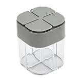 Jerool Zweiteiliges 4-in-1-Gewürzdosen-Set inklusive Salz- und Pfefferstreuer – ideal für Camping, Picknick und Outdoor.