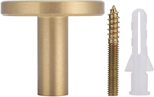 Ivailex 4 Pack Wall Hooks For Hanging Gold Hooks Solid Brass Decorative Towel Hooks Coat Hooks Wall Mounted Key Hooks For Wall (Round.) #TOP3