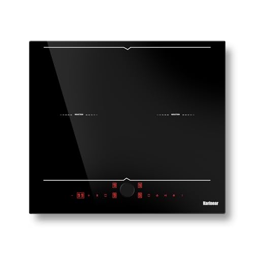Image of Karinear 24 Inch Induction Cooktop 4 Burners with Magnetic Knob Control