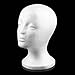 Altsuceser Female Foam Model Head Display Stand, Mannequin Head Display Jewelry Wig Hat glasses, Displays Stand for Hair Design White