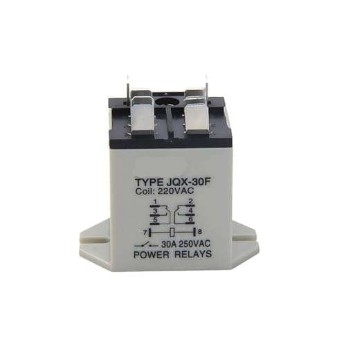 Relé JQX 30F 220V de 30A ideal para evitar sobrecargas en sistemas eléctricos de plástico de 8 polos 2
