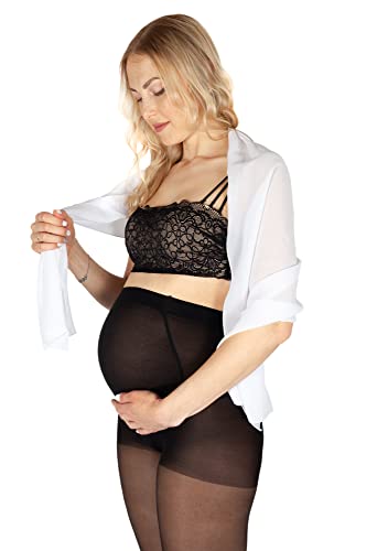 BANANALU Strumpfhose für Schwangere 40 Den Umstandsstrumpfhose Mama 40 Natural M