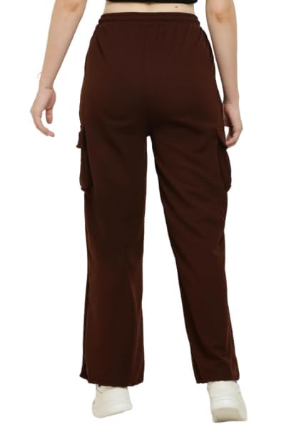 Image of Women Solid Loose Fit Knitted Cargo - Parent (BZCR9)