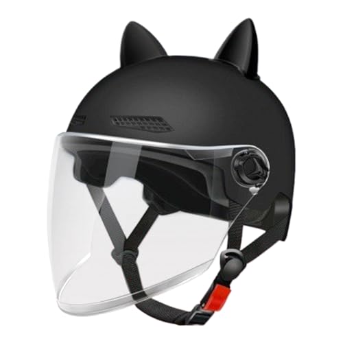 電動スクーターヘルメット - 調整可能なライディングアクセサリー,軽量なバイザー付きヘルメット - 大人男性女性用 バイク サイクリング モーターサイクル 自転車 スケートボード スクーター アクセサリー