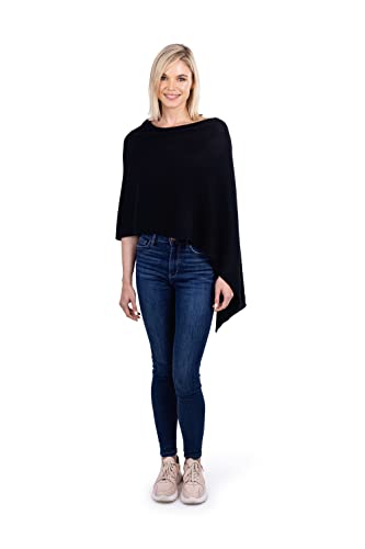 Velanio Cashmere Cashmere Knitted Poncho 100% Mongolian Cashmere Dress Topper for Women Wrap [Gift Box]2