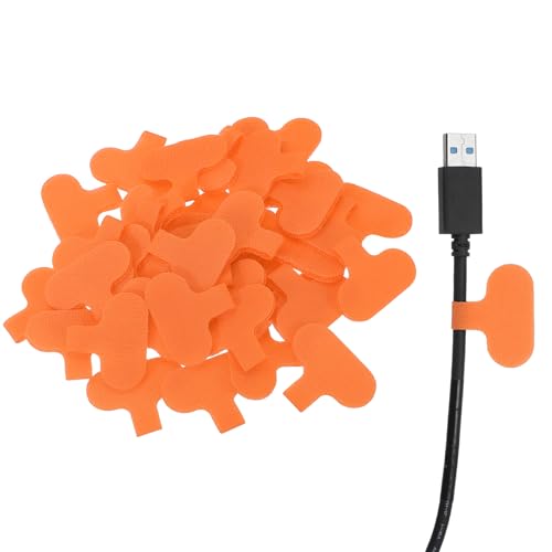 Gestion des cordons électroniques du salon avec les étiquettes orange uxcell x40
