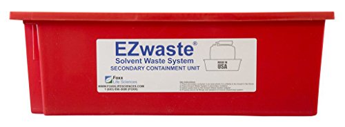 Foxx Life Sciences EZwaste Containment Tray Secondary Container Spill Basin, Safety Tray for 10L-20L (2.5 to 5 Gallon) Carboys, Bottles and DOT Waste Containers