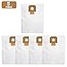 Deskbloom Replacement Parts For Bosch Non-Woven Industrial Vacuum Cleaner Bags For GAS 35 Tear-Resistant Part 2607432037(5 PACK)