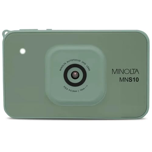 Image of Minolta 48MP Digital Camera - 4K Ultra Slim HD Video, 2.9 inch IPS LCD Display, Autofocus Lens with Digital Image Stabilization, 4X Digital Zoom, Compact Travel Camera for Vlogging (Teal)