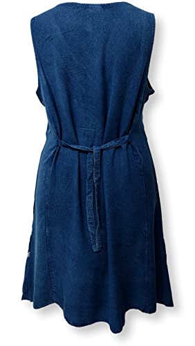 Vestido Curto Feminino Indiano Regata Estonado Bordado 2495