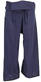 GURU SHOP Thai Fischerhose aus Baumwolle, Wickelhose, Yogahose - M/L Marineblau, Herren/Damen, Size:One Size, Fischerhosen & Yogahosen Alternative Bekleidung