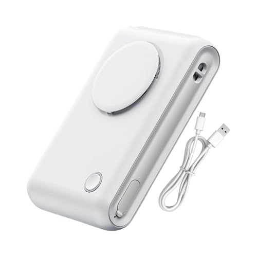 Ventilador de cinturón portátil y recargable de 7,1 x 11,6 cm para el calor de verano 8