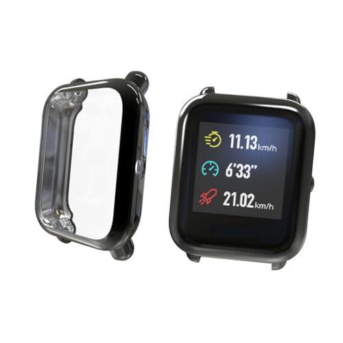 Carcasa resistente de TPU POPETPOP con acabado elegante plateado para reloj 5