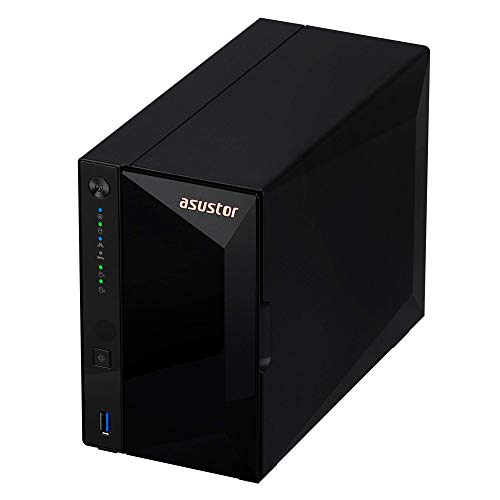 Image of Asustor Drivestor 2 Pro AS3302T 2 Bay NAS Server - Network Storage Enclosure, Quad Core 1.4 GHz CPU, 2.5 GbE Port, 2 GB DDR4
