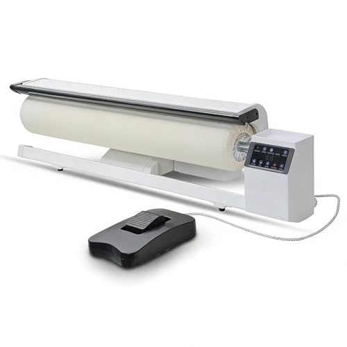 Rotary Steam Roller Ironer with Foot Pedal and Heated Press Plate