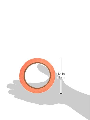 Image of TapeCase TC414 UPVC Tape, Fluorescent Orange - 3 /8 inch x 72yd (1 Roll)