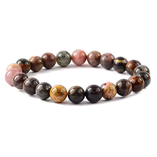 Bracelet de rhodonite naturel au quotidien pour votre bien-être